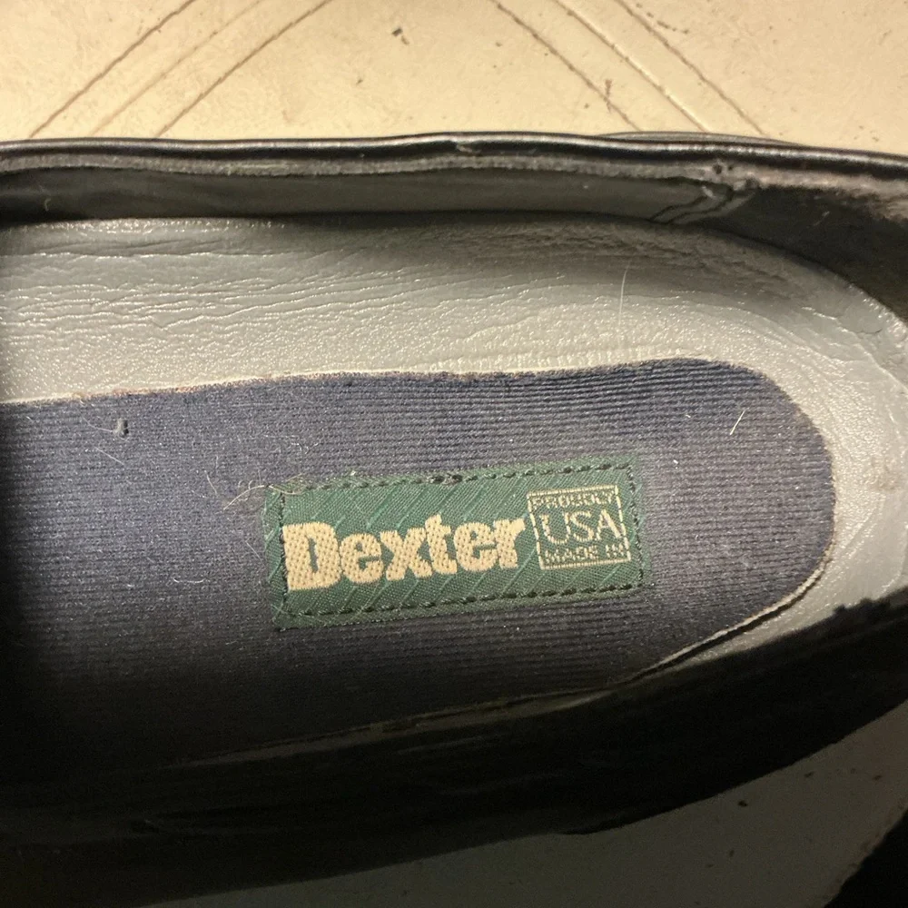 Dexter Black Leather Tassel Brogue Loafers